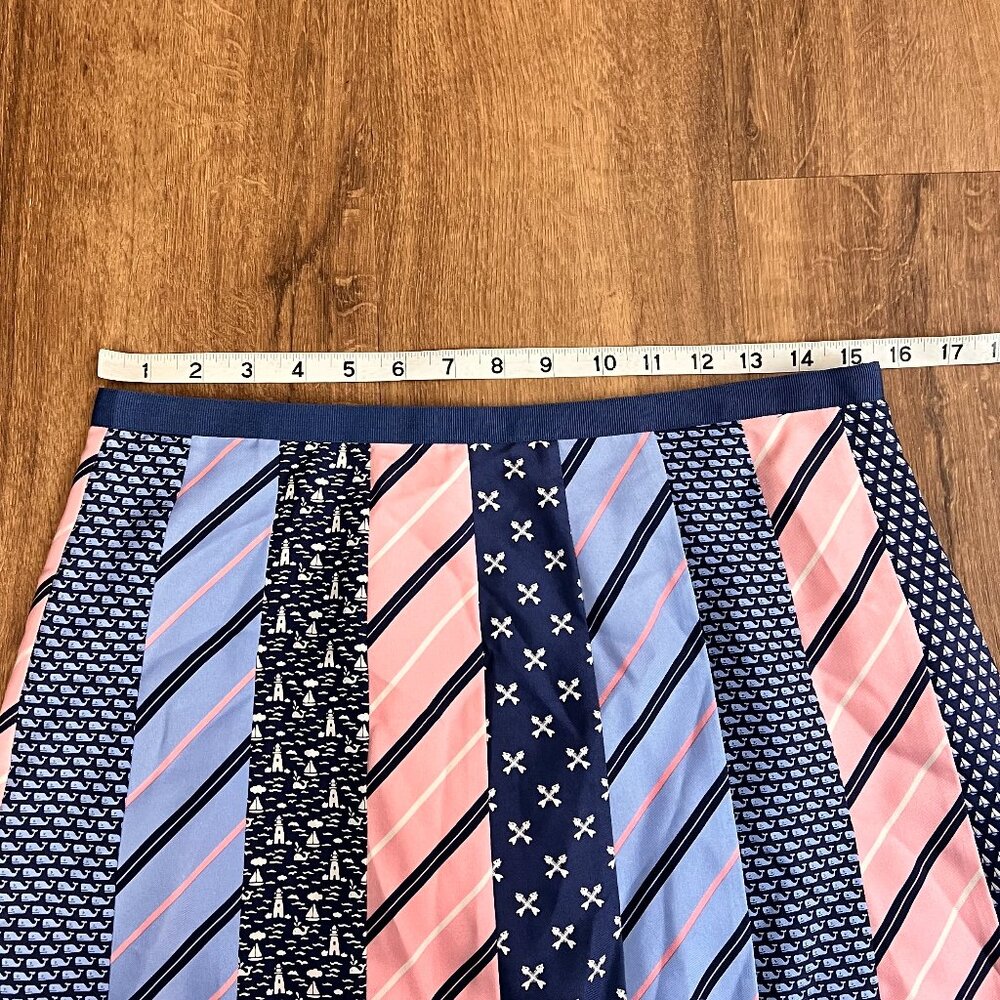 Vineyard Vines Silk Mini Skirt Patchwork A-Line P… - image 5